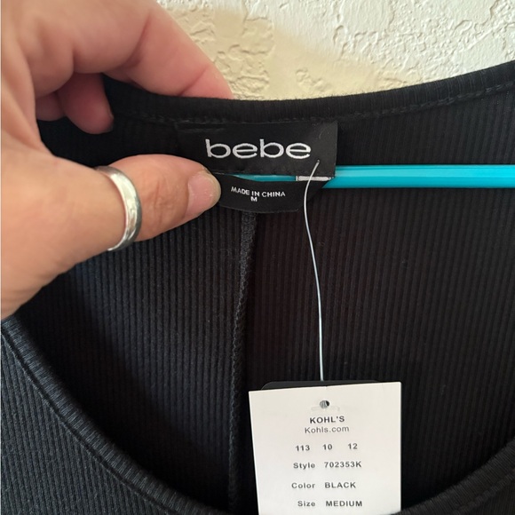 Bebe Black Sleeveless Sheath Maxi Dress - Picture 8 of 8